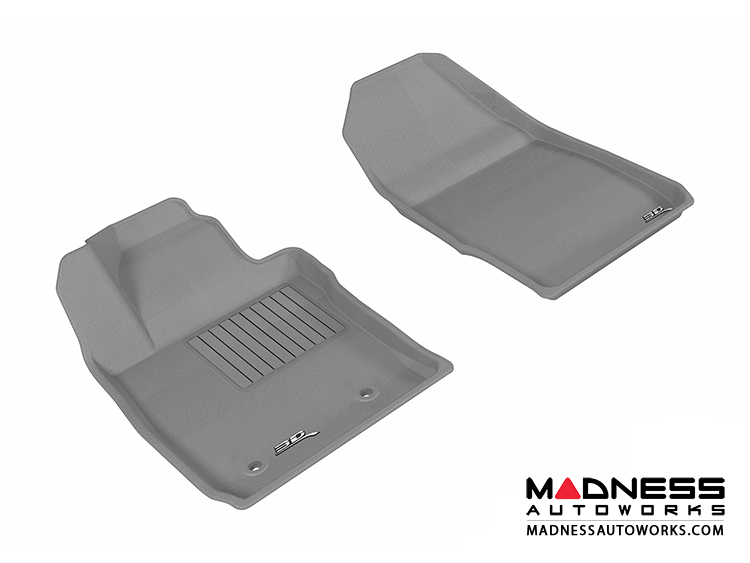 Ford Fiesta Hatchback Floor Mats (Set of 2) - Front - Gray by 3D MAXpider